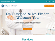 Tablet Screenshot of lfdental.com